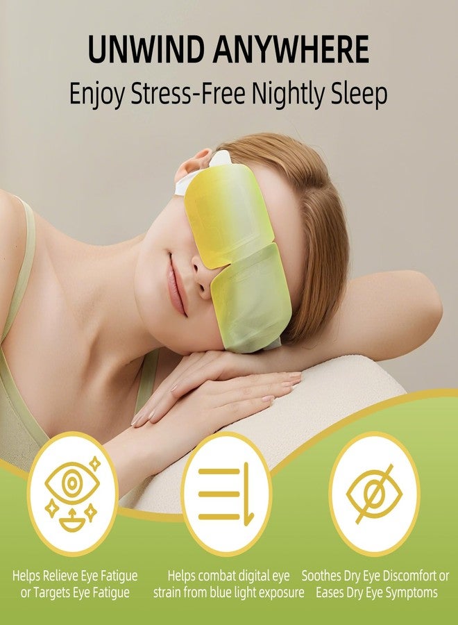 Venrock Lutein Self-Heating Steam Eye Mask 10 Packs - Heated Warm Compress for Dry Eyes, Dark Circles & Puffiness, Disposable SPA Sleep Mask, Travel Essentials & Relaxation Gifts - Image 4